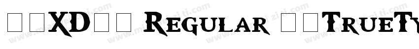 獅尾XD珍珠 Regular 常规TrueType) Ver字体转换